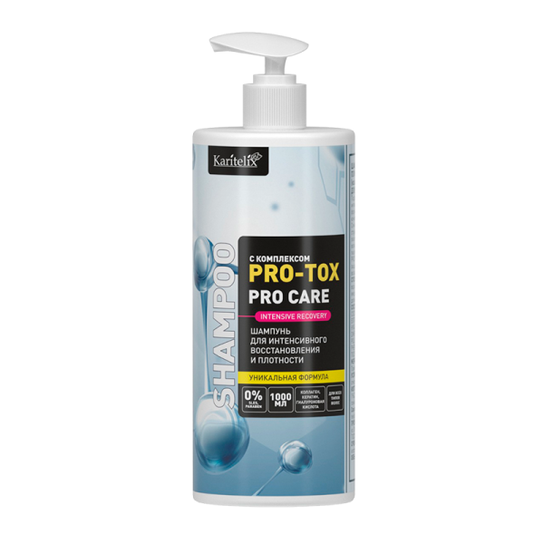 Шампунь для интенсивного восстановления и плотности волос с комплексом PRO-TOX 3в1 для всех типов волос 1000мл.